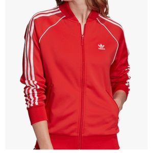 ADIDAS Primeblue SST Track Jacket RED sz Small